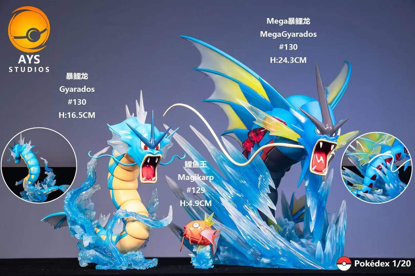 AYS Studio - Magikarp Evolution Group [16 Variants]