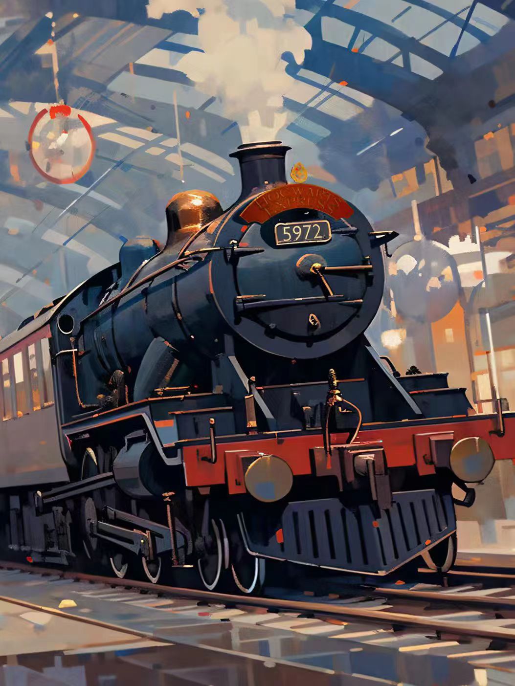 Xing Kong Studio - Platform Nine and Three-Quarters Poster Frame