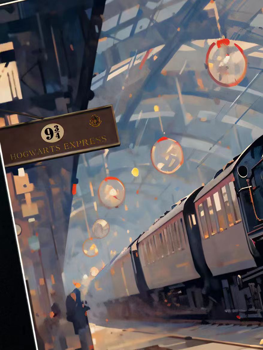 Xing Kong Studio - Platform Nine and Three-Quarters Poster Frame