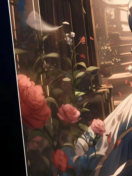 Xing Kong Studio - Violet Evergarden with Rose Poster Frame