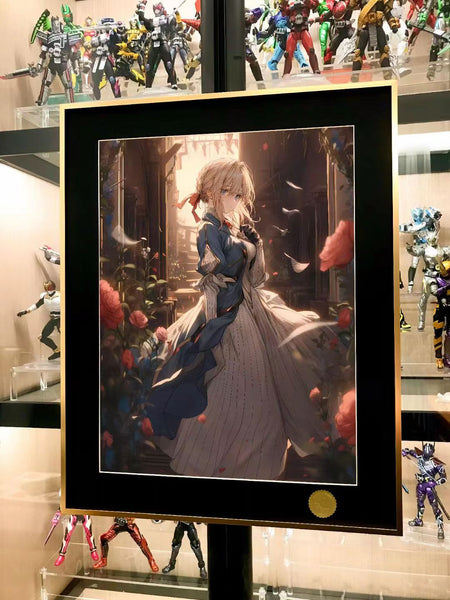 Xing Kong Studio - Violet Evergarden with Rose Poster Frame