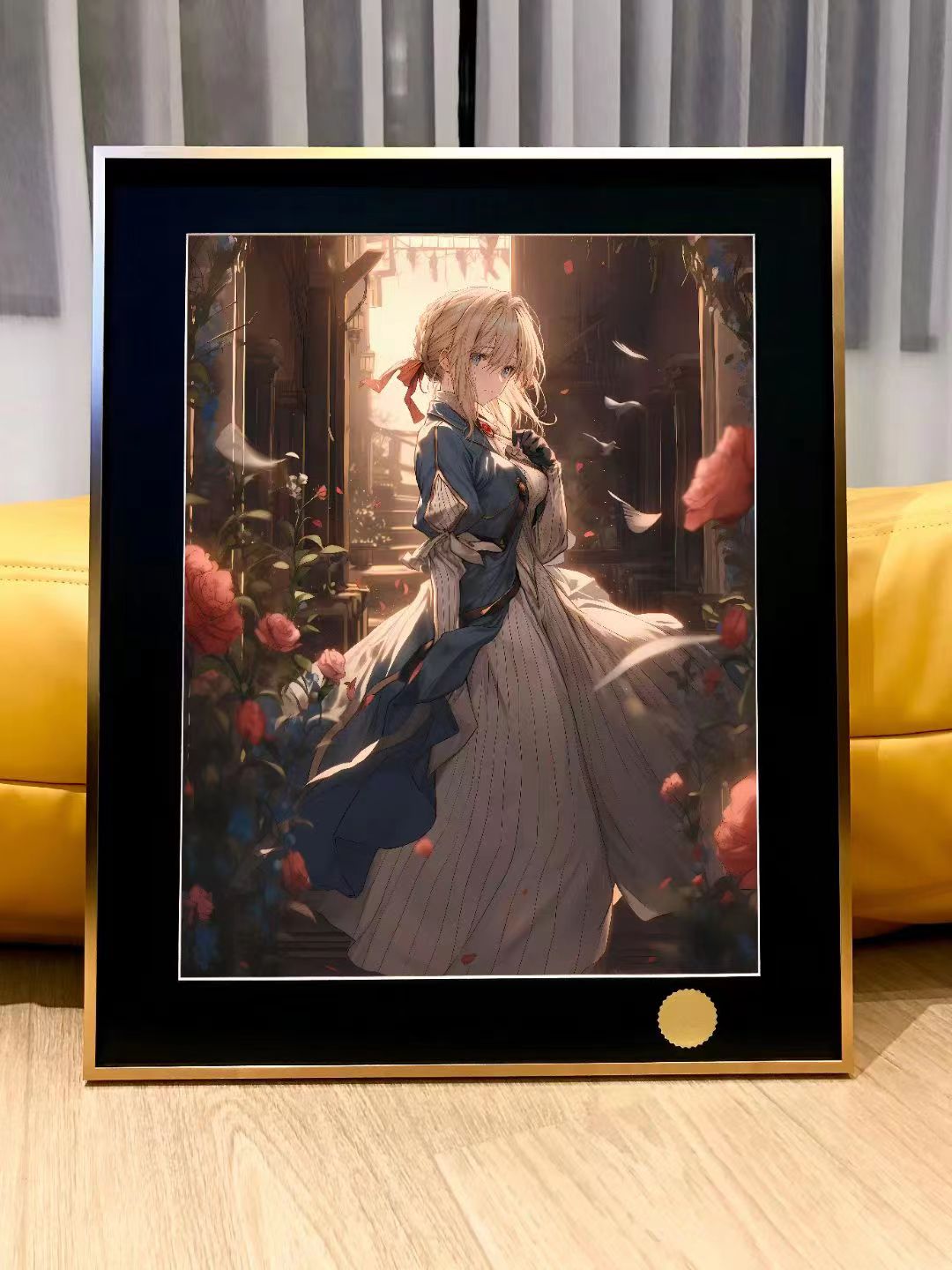 Xing Kong Studio - Violet Evergarden with Rose Poster Frame