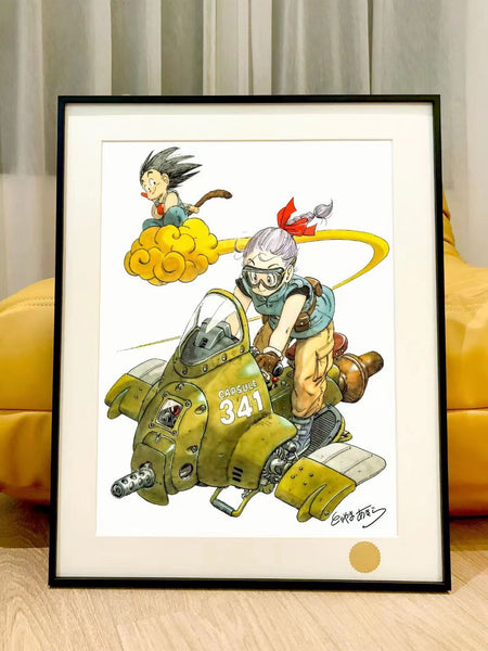 Xing Kong Studio - Son Goku & Bulma Poster Frame