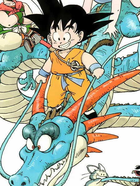 Xing Kong Studio - Son Goku Riding Dragon Poster Frame