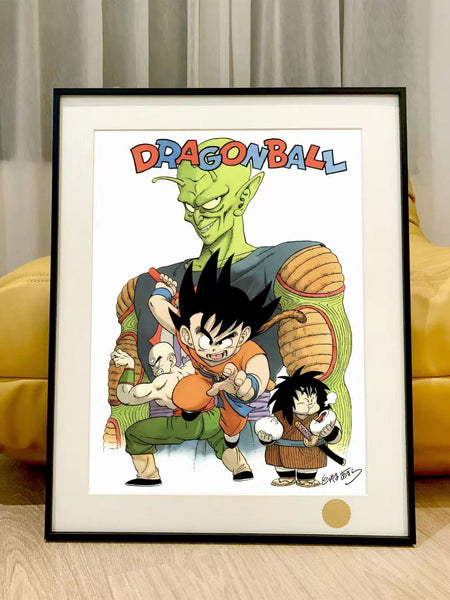 Xing Kong Studio - Piccolo, Son Goku, Tien Shinhan & Yajirobe Poster Frame