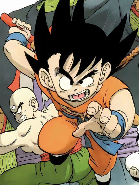 Xing Kong Studio - Piccolo, Son Goku, Tien Shinhan & Yajirobe Poster Frame
