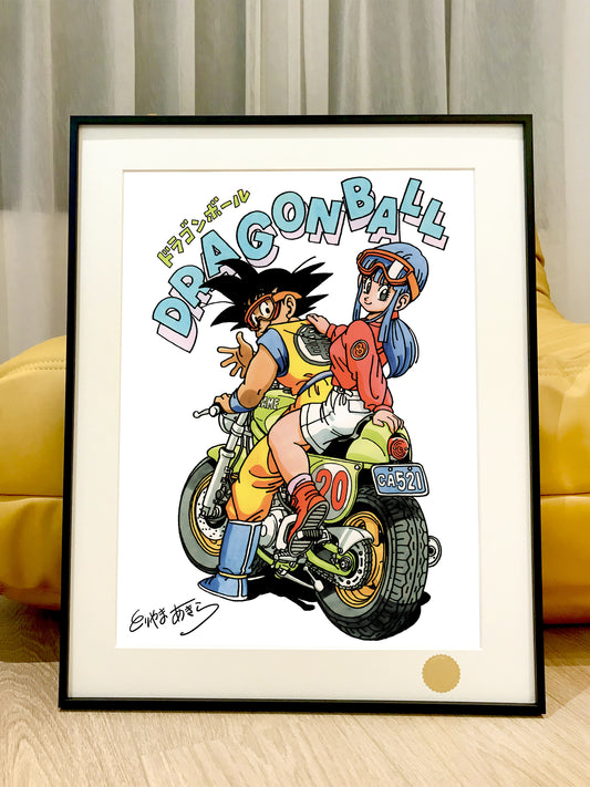 Xing Kong Studio - Son Goku & Chi-Chi Poster Frame