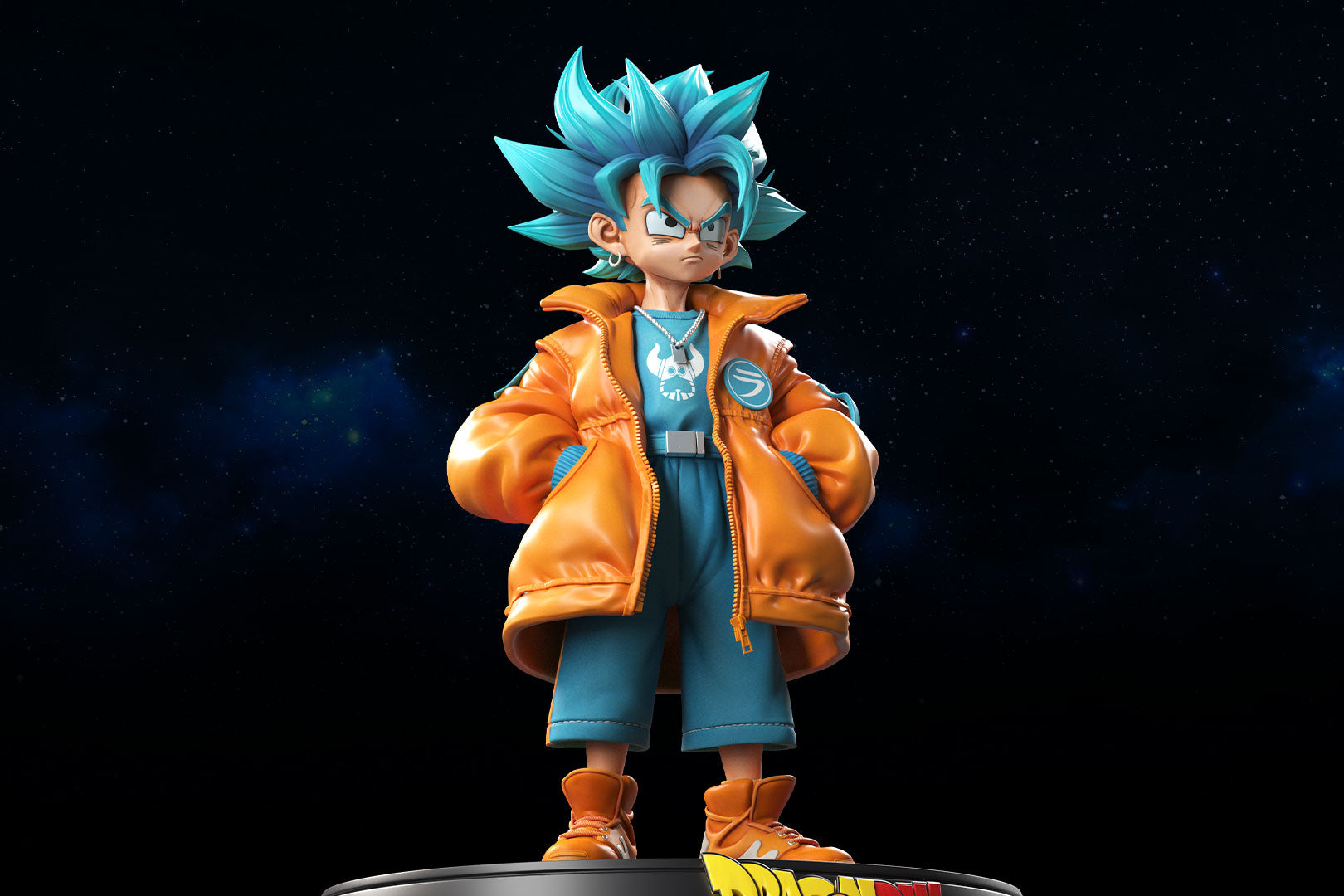 Guai Li Studio - Standing Fashion Trend Super Saiyan Blue Son Goku