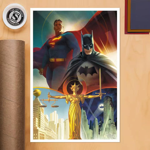 Sideshow - Batman & Superman: World’s Finest Unframed Poster [502296U]