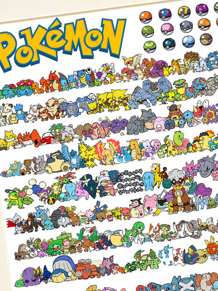 Xing Kong Studio - Pokemon Collection Poster Frame