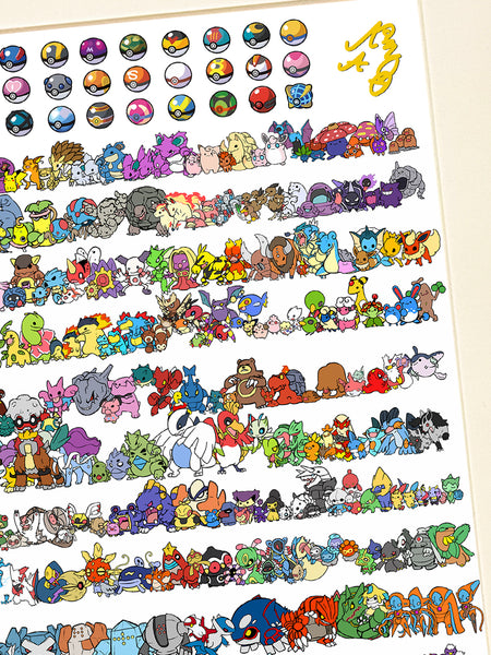 Xing Kong Studio - Pokemon Collection Poster Frame