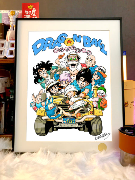 Xing Kong Studio - Dragon Ball Vehicles Family Portrait Poster Frame