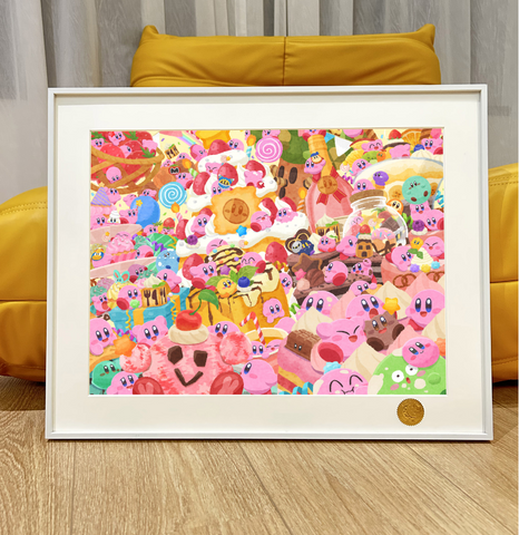 Xing Kong Studio - Kirby Star Poster Frame