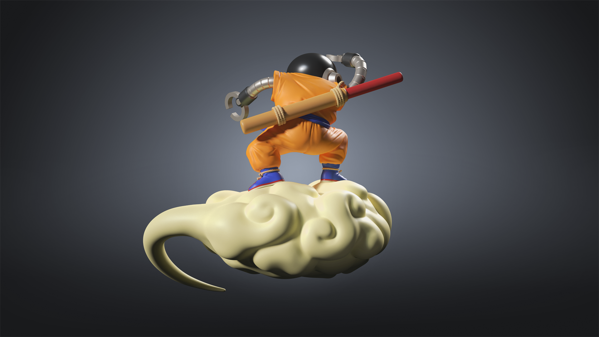 Little Monster Studio - Akira Toriyama Cosplay Riding Cloud Son Goku [2 Variants]