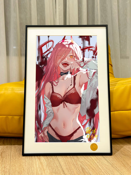 Xing Kong Studio - Blood Fiend Power Underwear Ver. Poster Frame