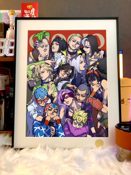 Xing Kong Studio - Characters of JoJo’s Bizarre Adventure: Golden Wind Poster Frame