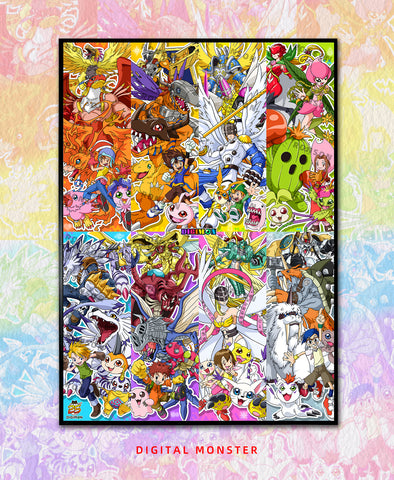 Mystical Art x Ronson - Digimon Adventure 25th Anniversary Poster Frame 