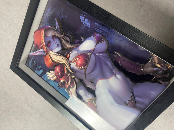  Dorobou Neko Studio - Sylvanas Windrunner 3D Poster Frame [DSMG-054]