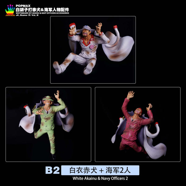 JacksDo - Whitebeard Edward Newgate Hit Akainu & Navy Officers Accessories [4 Variants]