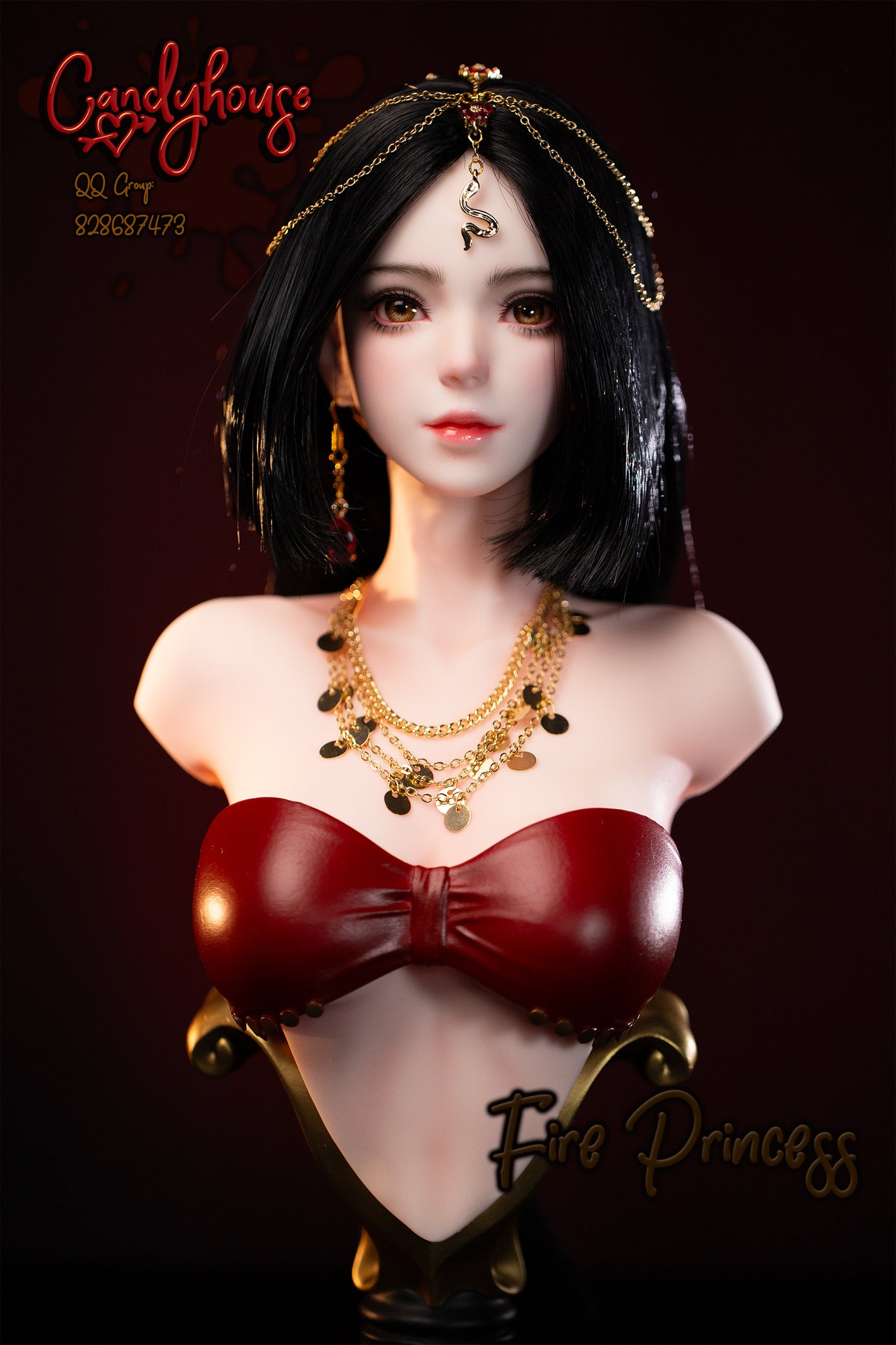 Candy House Studio - Fire Princess Bust [Cast Off]