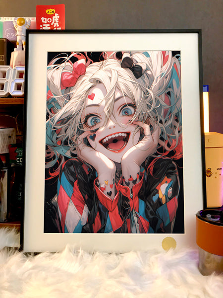 Xing Kong Studio - Joker Harley Quinn Poster Frame