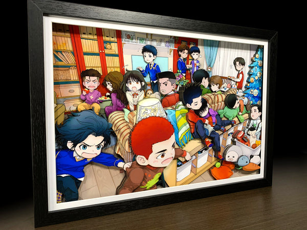 Mystical Art - Childhood Shohoku Team 3D Poster Frame