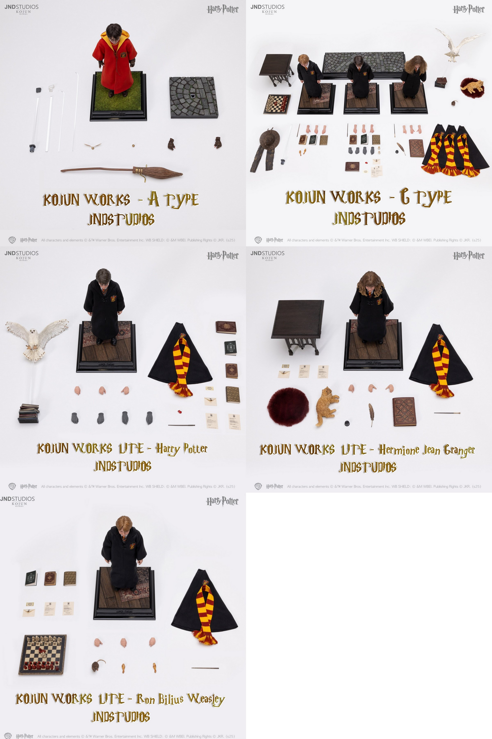 JND Studio - Harry Potter / Ron Weasley / Hermione Granger [5 Variants]