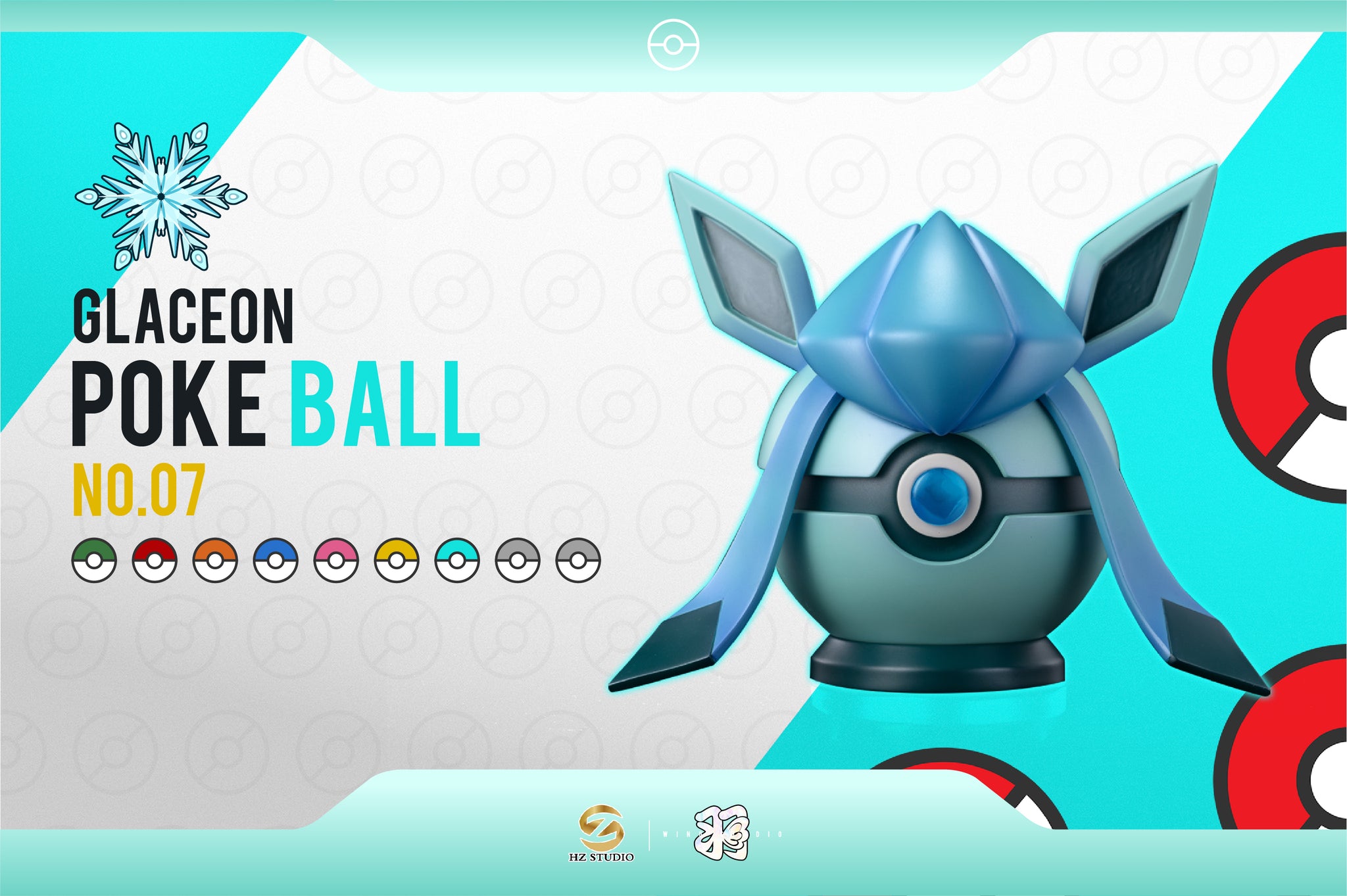 Wing Studio X HZ Studio - Glaceon Poke Ball