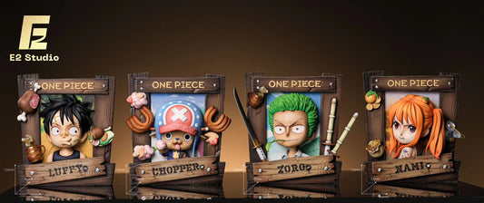 E2 Studio - Monkey D. Luffy / Tony Tony Chopper / Roronoa Zoro / Nami Chibi Frame Ver.