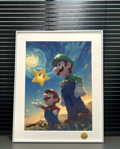 Xing Kong Studio - Mario Brothers 2.0 Poster Frame