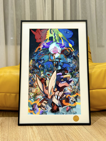 Xing Kong Studio - Pokemon X and Y Poster Frame