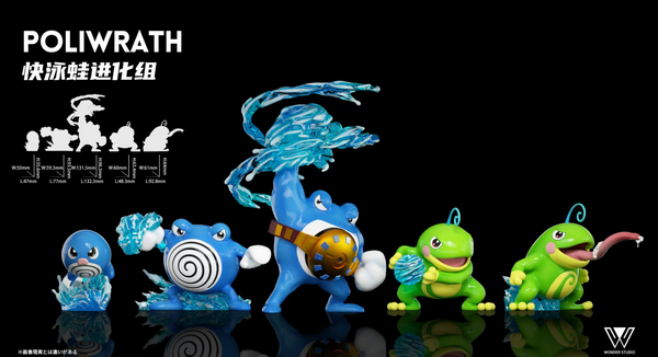 Wonder Studio - Poliwrath / Primeape Evolutionary Group [5 Variants]