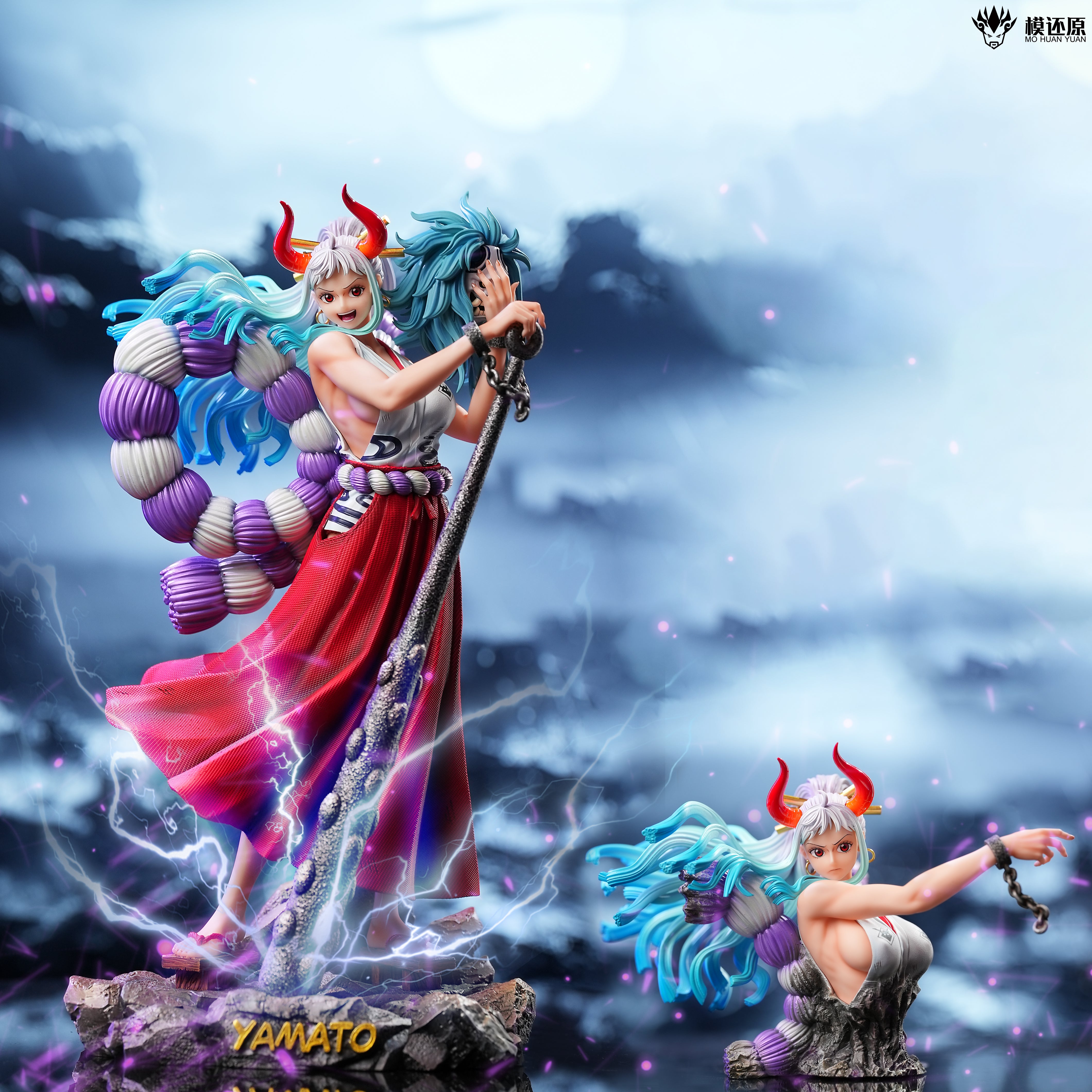 ADragon Studio ヤマト　白 Digimon DMX Studio Garurumon X Yamato Ishida Resin Statue