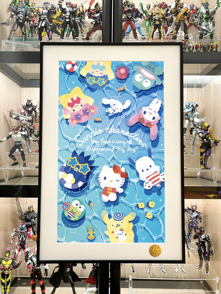 Xing Kong Studio - Swimming Pool Sanrio Poster Frame