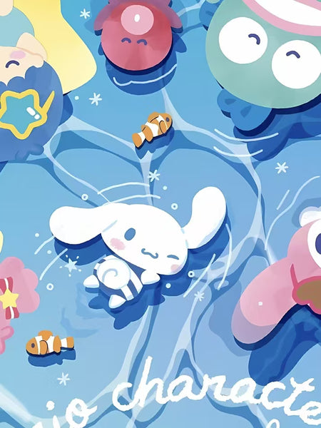 Xing Kong Studio - Swimming Pool Sanrio Poster Frame