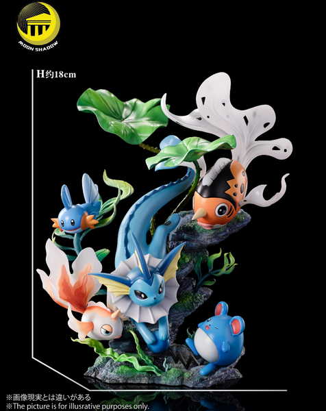 Moon Shadow Studio - Vaporeon, Goldeen, Seaking, Mudkip & Marill Natural Ver.