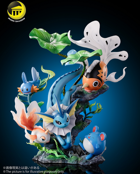 Moon Shadow Studio - Vaporeon, Goldeen, Seaking, Mudkip & Marill Natural Ver.