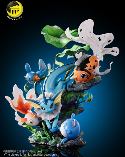 Moon Shadow Studio - Vaporeon, Goldeen, Seaking, Mudkip & Marill Natural Ver.