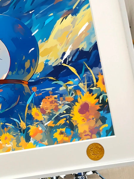 Xing Kong Studio - The Starry Night Doraemon Poster Frame