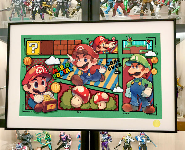 Xing Kong Studio - Manga Mario Poster Frame