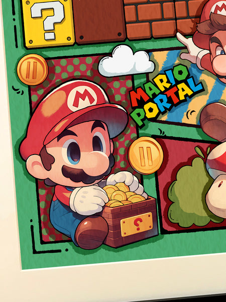 Xing Kong Studio - Manga Mario Poster Frame