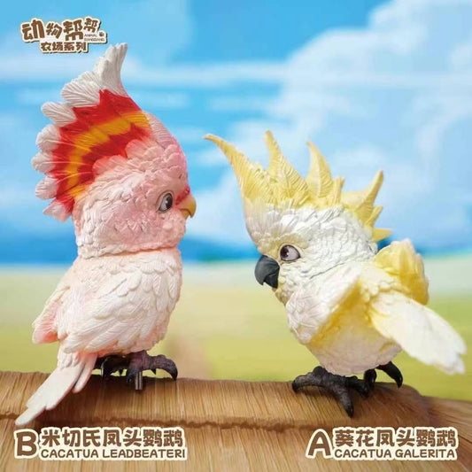 JacksMake Studio x Animal BangBang - Yellow-crested Cockatoo / Pink Cockatoo