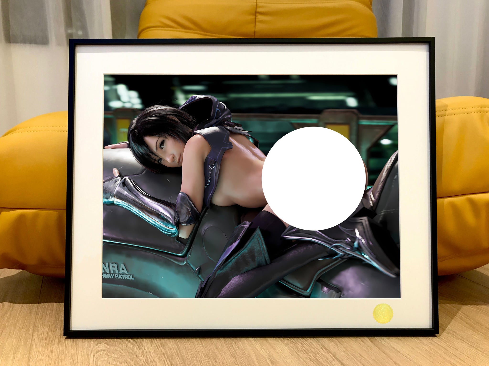 Xing Kong Studio - Tifa Lockhart Motorbike Ver. Poster Frame