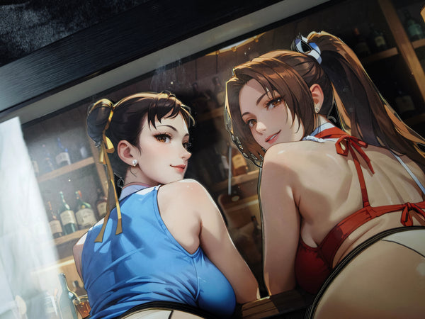 Dorobou Neko Studio - Chun-Li & Mai Shiranui 3D Poster Frame [DSMP-013]