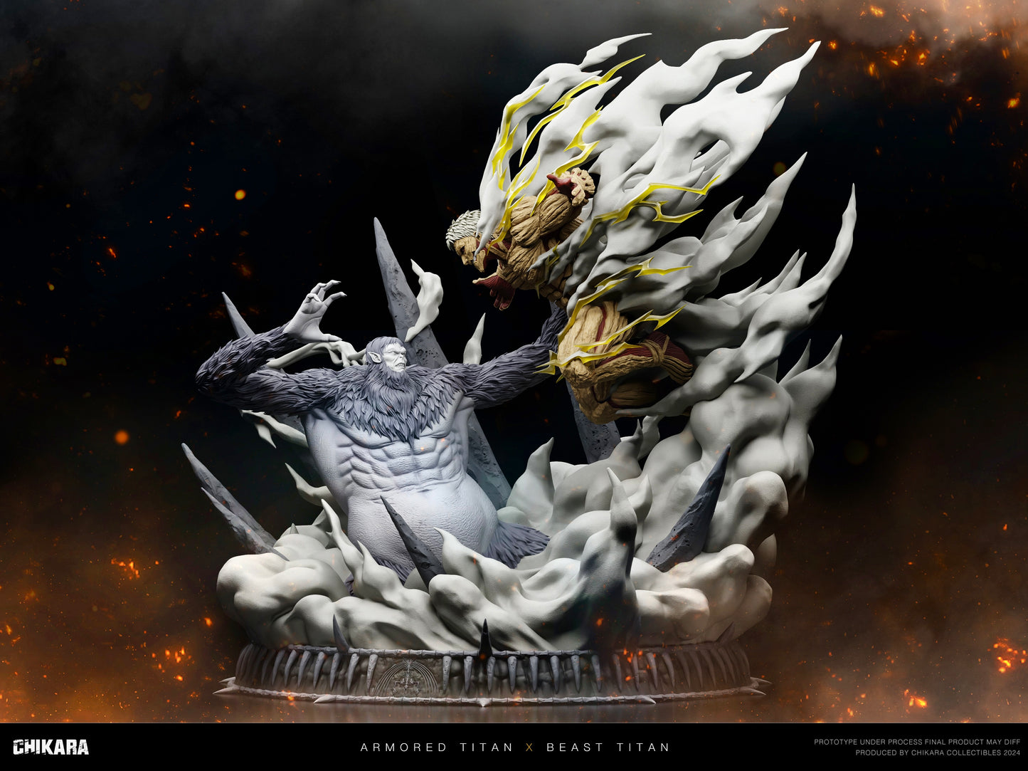 Chikara Studio - Beast Titan vs Armored Titan [4 Variants]