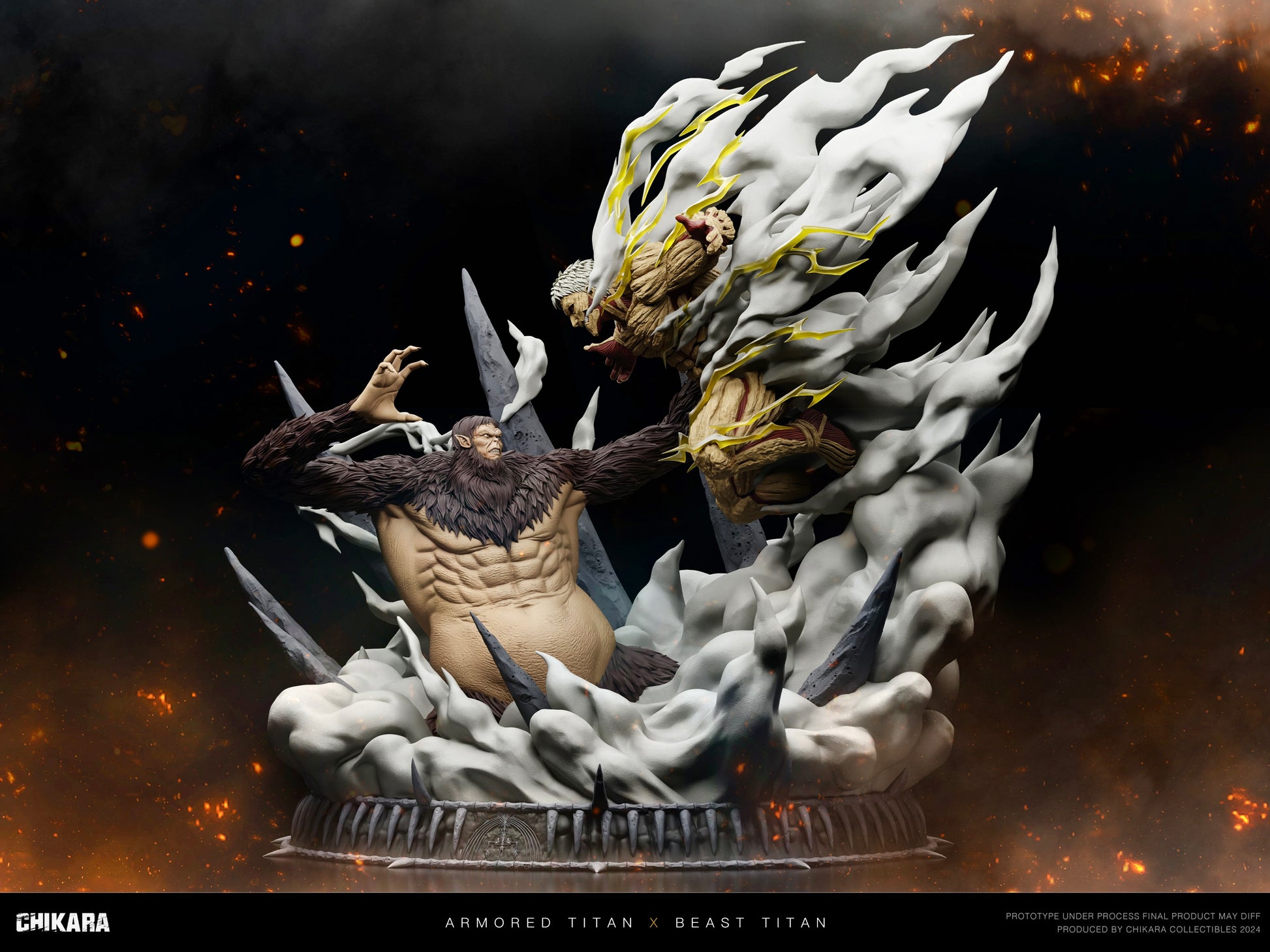 Chikara Studio - Beast Titan vs Armored Titan [4 Variants]