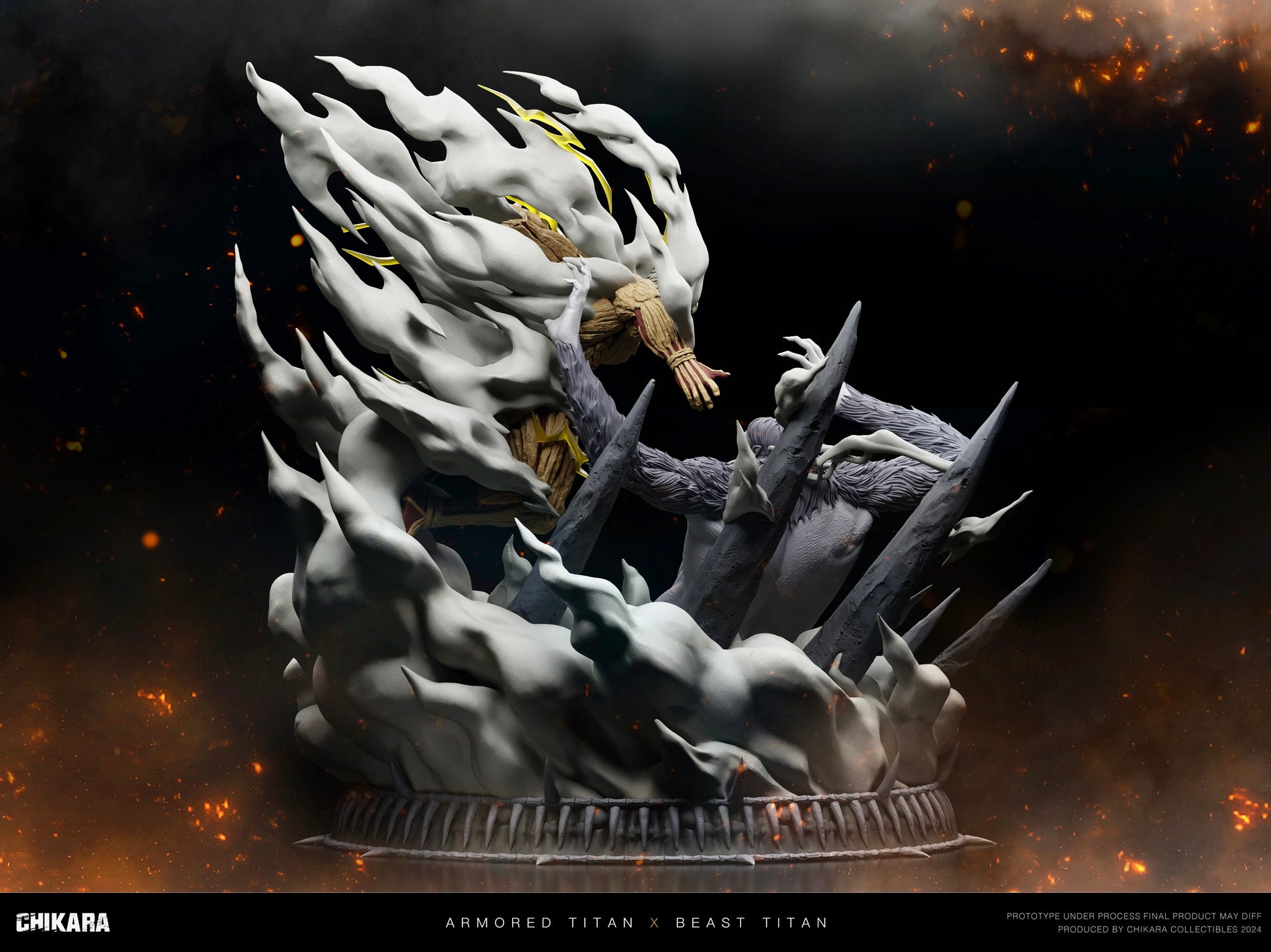 Chikara Studio - Beast Titan vs Armored Titan [4 Variants]