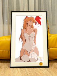 Xing Kong Studio - Kneeling Asuka Langley Soryu Poster Frame