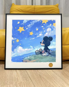 Xing Kong Studio - Looking Up Mickey Mouse Disney Poster Frame