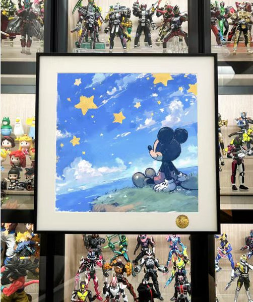 Xing Kong Studio - Looking Up Mickey Mouse Disney Poster Frame